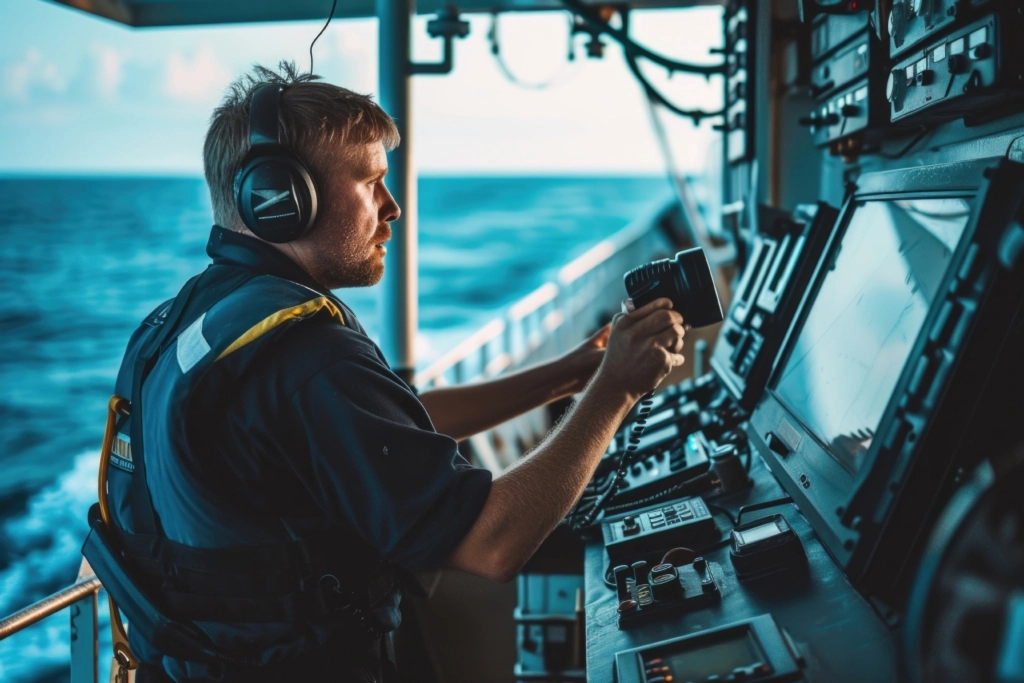 deck-officer-using-radio-board-tanker