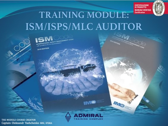 ISM, ISPS, MLC AUDITOR